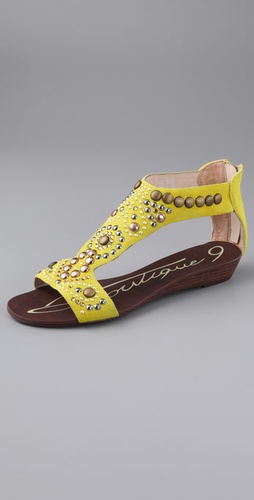 Boutique 9 Glory Jeweled Suede Sandals