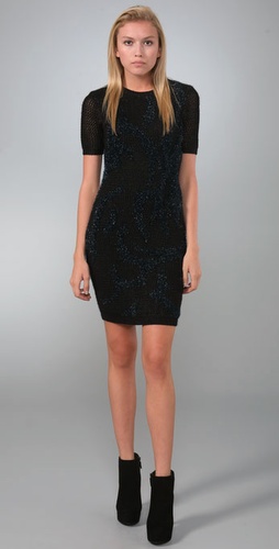 Brian Reyes Asymmetrical Pattern Dress