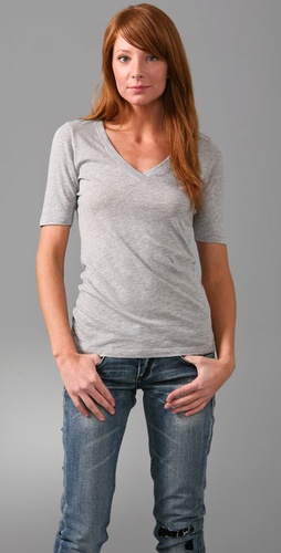 C&c California Short Sleeve Deep V Tee