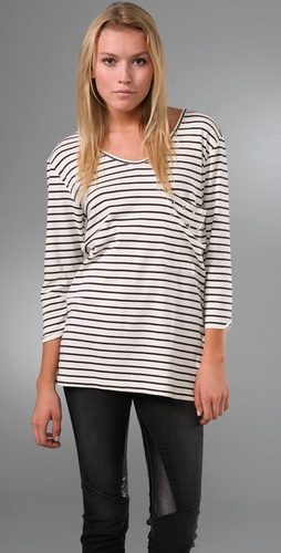 Cassette Society Sparrow Stripe Tee with Studs