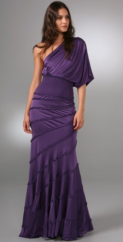Catherine Malandrino Off The Shoulder Lon