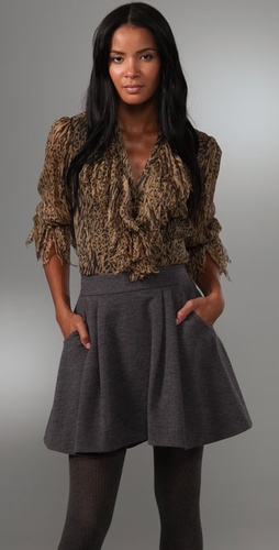 Catherine Malandrino Long Sleeve Top With