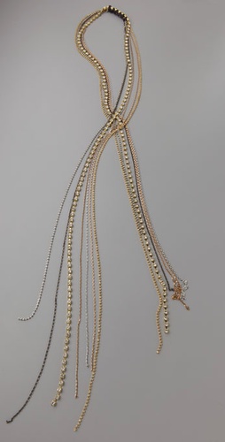 Victorian Hippie Rhinestone & Mixed Chain Necklace from shopbop.com