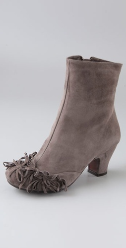 Chie Mihara Shoes Jaeta Suede Booties Wit