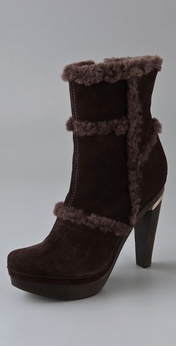 Diane Von Furstenberg Famke Shearling Pla
