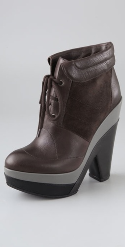 Derek Lam Cassandre Lace Up Clog Booties