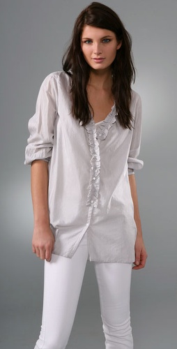 DKNY pure DKNY Ruffle Front Tunic