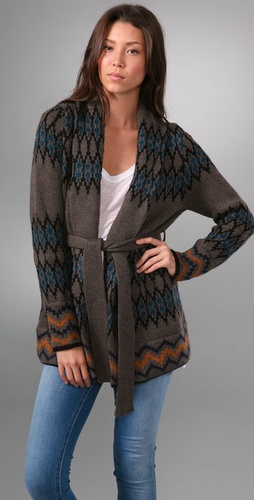 Dolce Vita Zigzag Cardigan Sweater