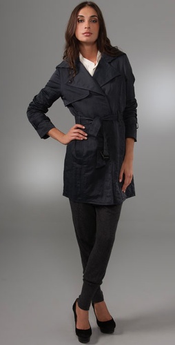 Elizabeth And James Rumpled Trench Coat