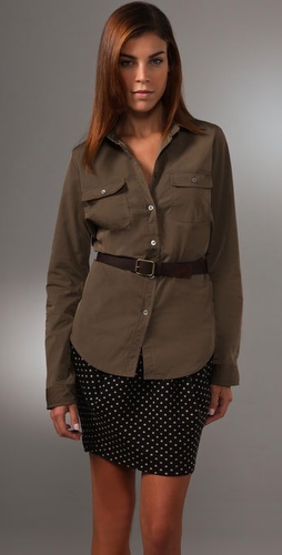 Elizabeth and James Belted Bonfire Shirt