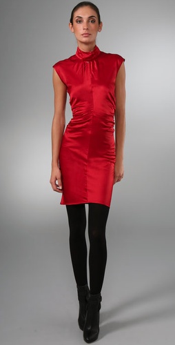 Elise Overland Mock Neck Dress