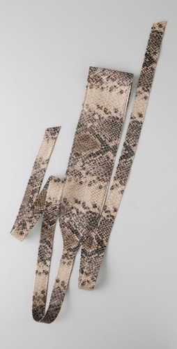Elegantly Waisted Snake Cummerbund Belt