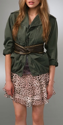 Elegantly Waisted Studded Twist Belt