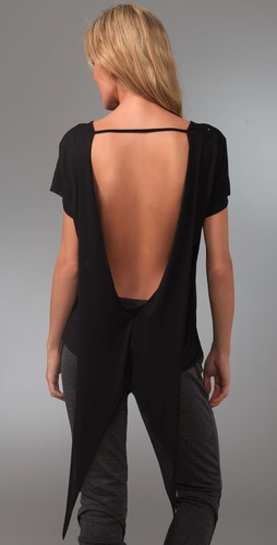 Factory Open Back Oversized Tee