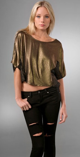Free People Boxy & Batty Top