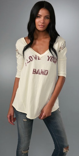 Free People We The Free I Love Your Band Tee