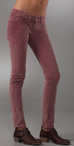 Free People Super Skinny 5 Pocket Corduro