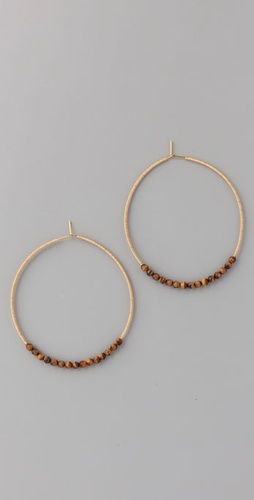 Gara Danielle Tiger's Eye Hoops