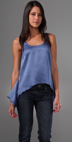 Geren Ford Jacquard Ruffle Hem Tank