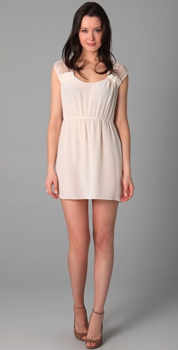 Geren Ford Sheer Panel Dress