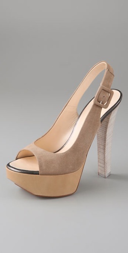 Giuseppe Zanotti Open Toe Platform Sling Back Pumps