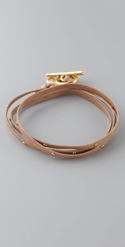 Gorjana Graham Leather Wrap Bracelet With