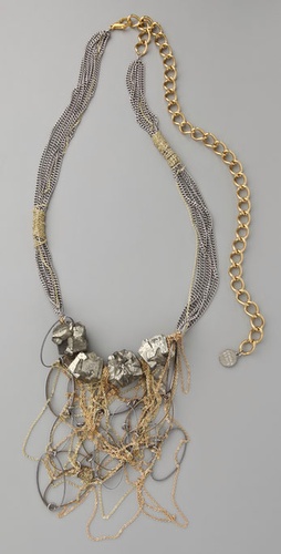 Gemma Redux Rock Steady Big Pyrite Necklace