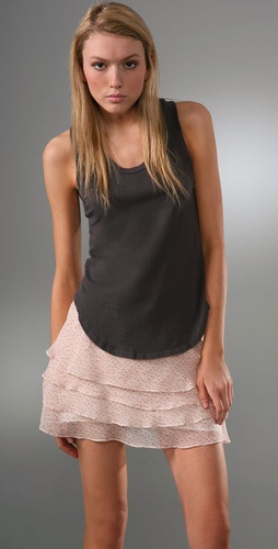 Haute Hippie Vintage Jersey Tank with Racer Back