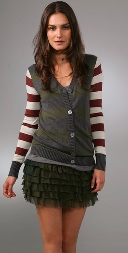 Haute Hippie Preppy Deluxe Cardigan