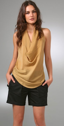 Helmut Lang Cowl Neck Top
