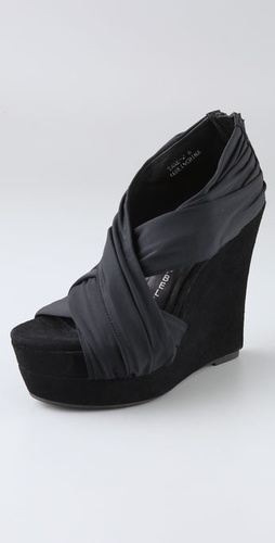 Jeffrey Campbell Take Draped Wedge Sandal