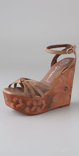 Jeffrey Campbell Magdalina Painted Flower Sandals Jeffrey Campbell Magdalina Painted Flower Sandals