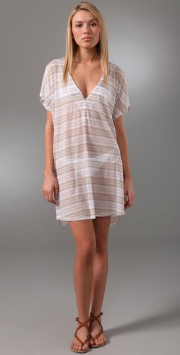 Jenni Kayne Striped Cotton Cover Up