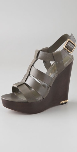 Jean-Michel Cazabat Walls Wooden Wedge Sandals