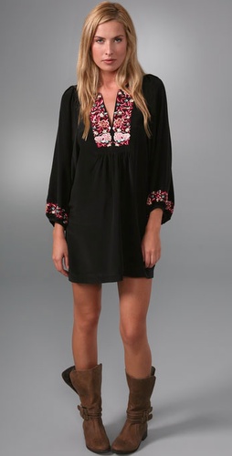 Joie Mara Embroidered Dress