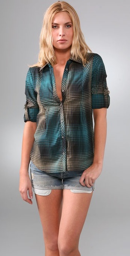 Joie Kylair Plaid Top