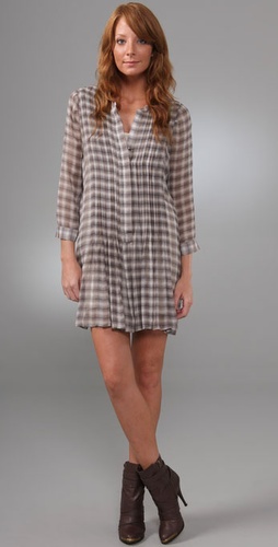 Joie Avina Grunge Plaid Dress