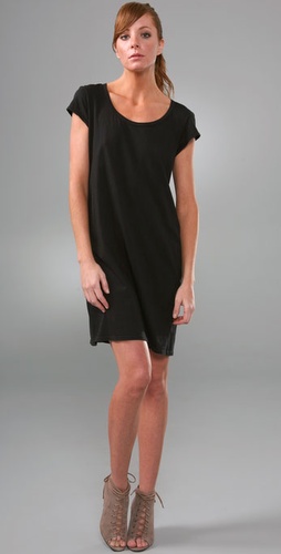 James Perse Taped V Neck Dress