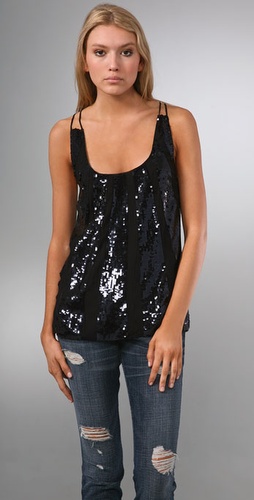 Juicy Couture Sequin Sunburst Date Top