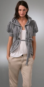Juicy Couture Burnout Fleece Hooded Jacket