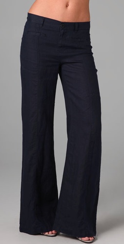 Juicy Couture Wide Leg Linen Pants