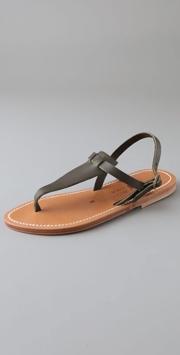 K. Jacques Cyrus Broad Thong Sandals