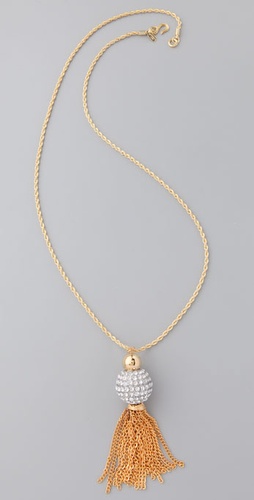 Kenneth Jay Lane Crystal Ball Necklace