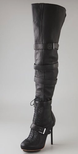 L.A.M.B Glamette Thigh High Boots