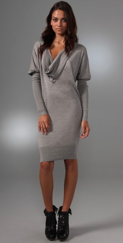 L.a.m.b Cowl Neck Sweater Dress