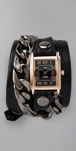 La Mer Collections Malibu Chain Wrap Watch