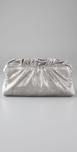 Lauren Merkin Handbags Georgie Cracked Metallic Clutch