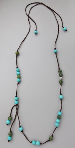 Lee Angel Jewelry Roxanne African Turquoise Necklace
