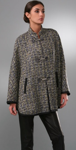 Lela Rose Tweed Cape