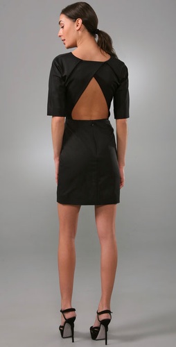 Lela Rose Open Back Dress